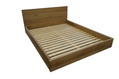 Lebdeča postelja v moderni spalnici.